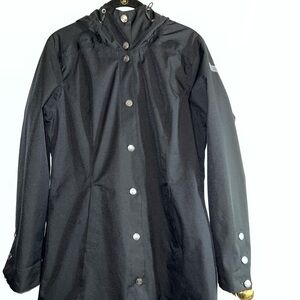 AVALANCHE Women's Black Coat Soft Shell Hooded Jacket With Pockets Sz M